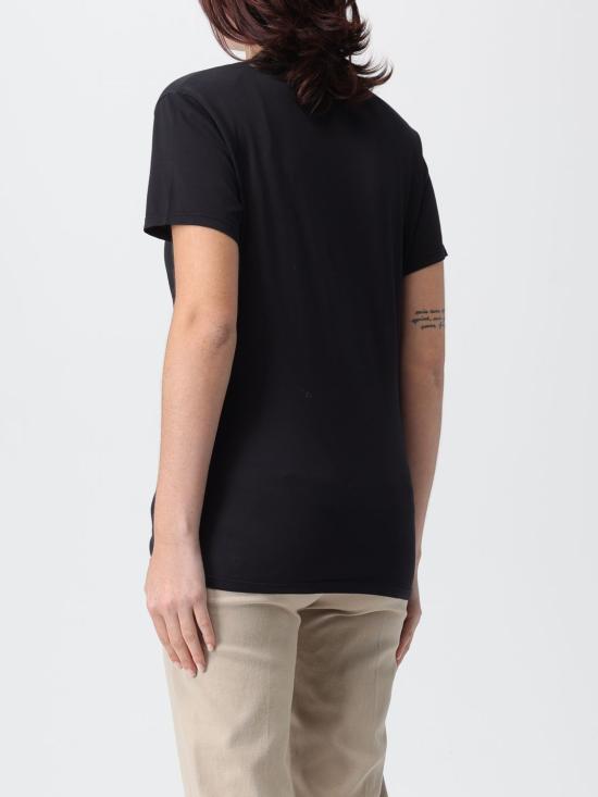 25FW 돈답 반팔 티셔츠 DS059JF0350DLV3 999 Black - DONDUP