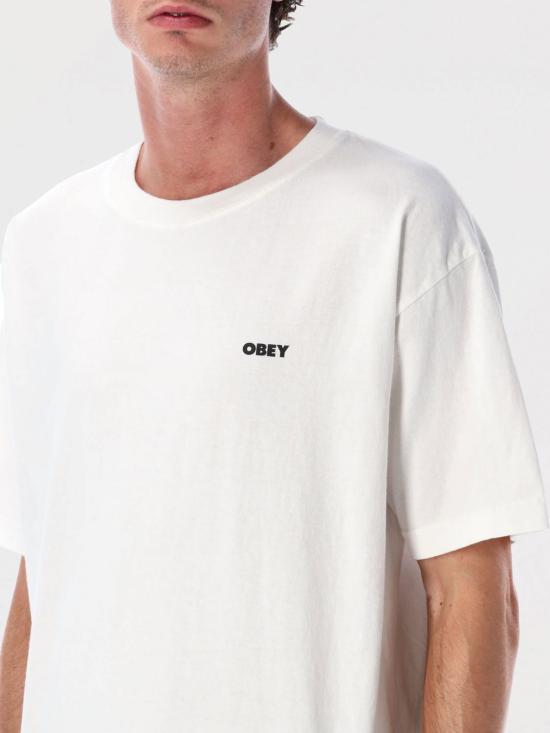 25FW 오베이 반팔 티셔츠 167924225 VWH White - OBEY