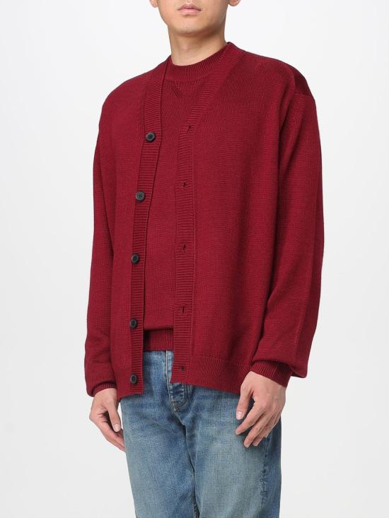 25FW 알마니 스웨터 XM001914AF14008 O5003 Burgundy - ARMANI