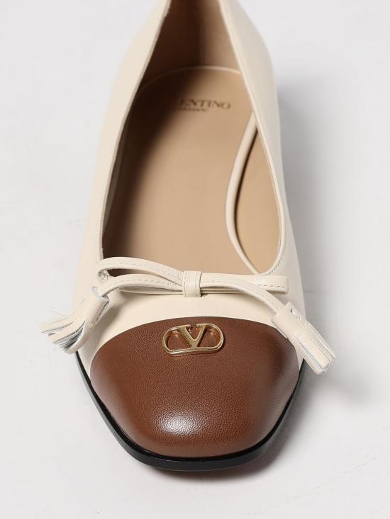 25FW 발렌티노 가라바니 발렛 두 로이 25mm 발레리나 7W2S0MR8DDT AHA White - VALENTINO GARAVANI