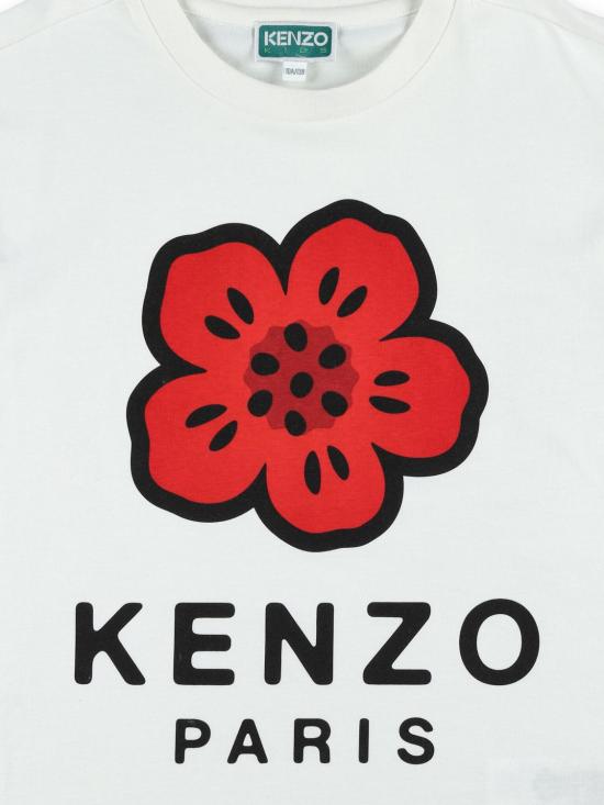 25FW [키즈] 겐조 티셔츠 K61482 117 White - KENZO