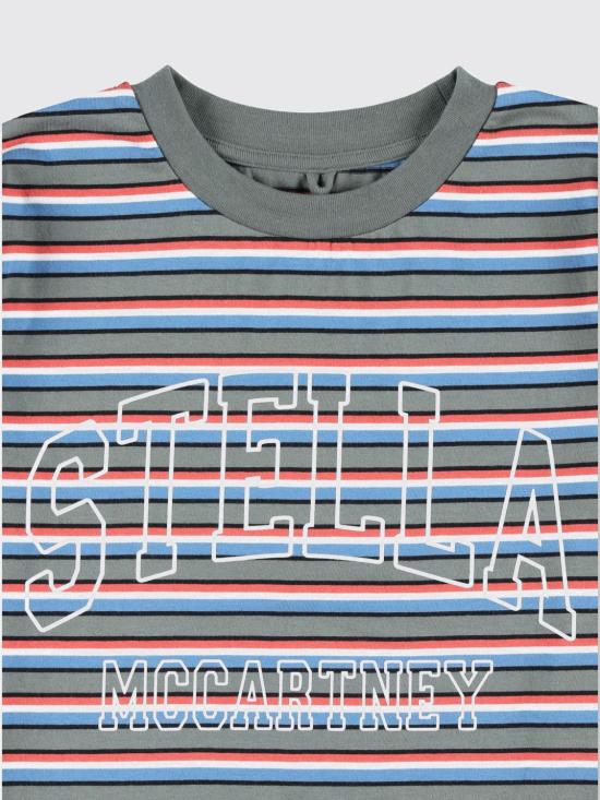 25FW [키즈] 스텔라 맥카트니 티셔츠 TX8R50Z3153 999 Striped - STELLA MCCARTNEY