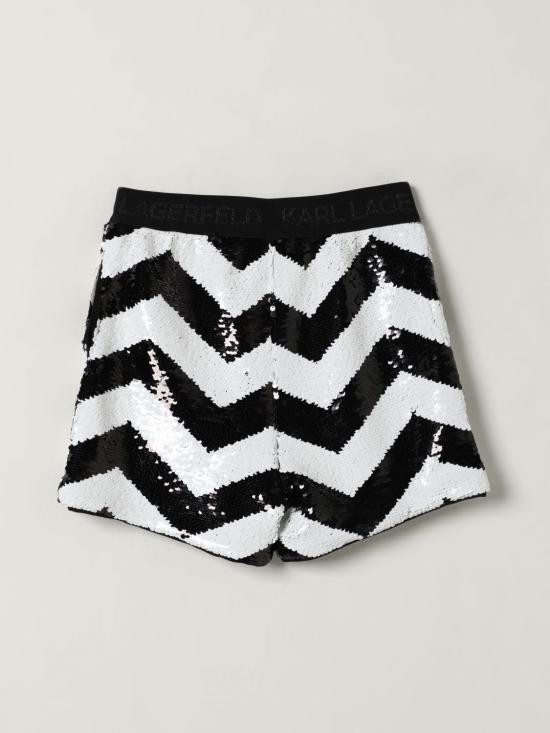 25FW [키즈] 칼라거펠트 쇼츠/버뮤다 Z30591 M41 Black - KARL LAGERFELD