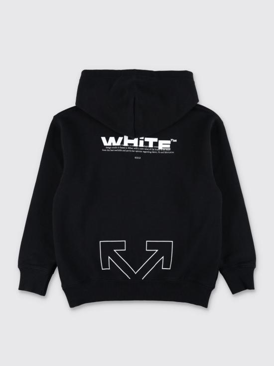 25FW [키즈] 오프화이트 풀오버 OBBB001F25FLE001 1001 Black - OFF WHITE