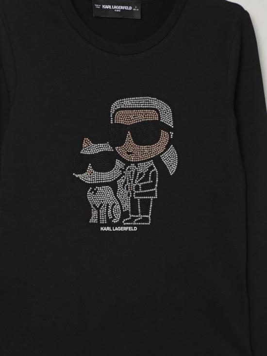 25FW [키즈] 칼라거펠트 티셔츠 Z30940 09B Black - KARL LAGERFELD