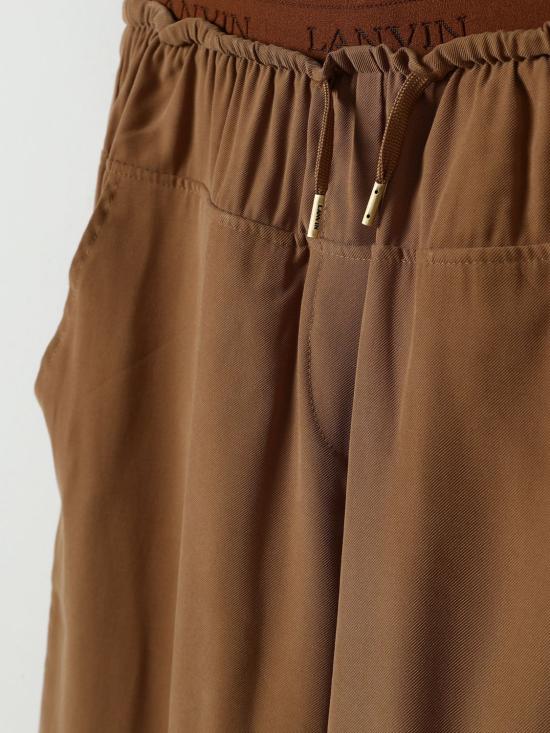 25FW [키즈] 랑방 팬츠 N30275 585 Brown - LANVIN