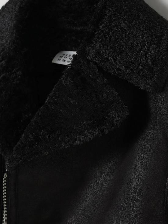 25FW [키즈] MM6 메종마르지엘라 코트 M60834MM05U M6900 Black - MM6 MAISON MARGIELA