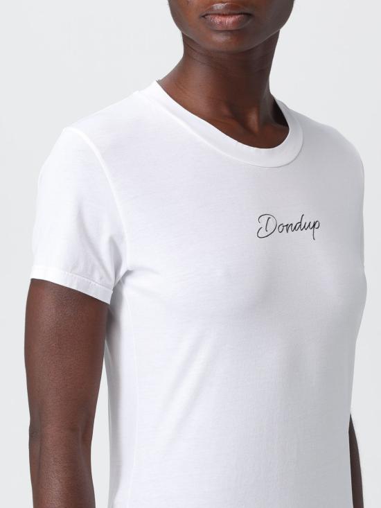 25FW 돈답 반팔 티셔츠 DS060JF0350DLV5 000 White - DONDUP