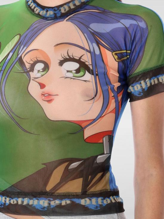 25FW 오토링거 반팔 티셔츠 10110040105 PRIGRN Multicolor - OTTOLINGER