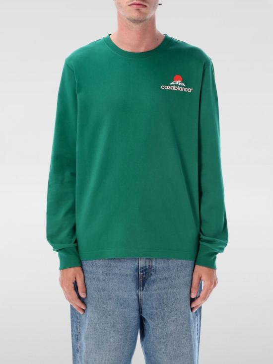 25FW 카사블랑카 반팔 티셔츠 MPF25JTP151 02 Green