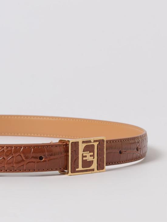 25FW 엘리자베타프랜치 레귤러 벨트 CT47S 027 Brown - ELISABETTA FRANCHI