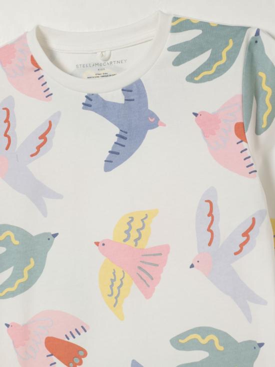 25FW [키즈] 스텔라 맥카트니 티셔츠 TX8B11Z3089 101MC White - STELLA MCCARTNEY