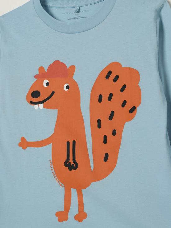 25FW [키즈] 스텔라 맥카트니 티셔츠 TX8R00Z0434 670C Gnawed Blue - STELLA MCCARTNEY
