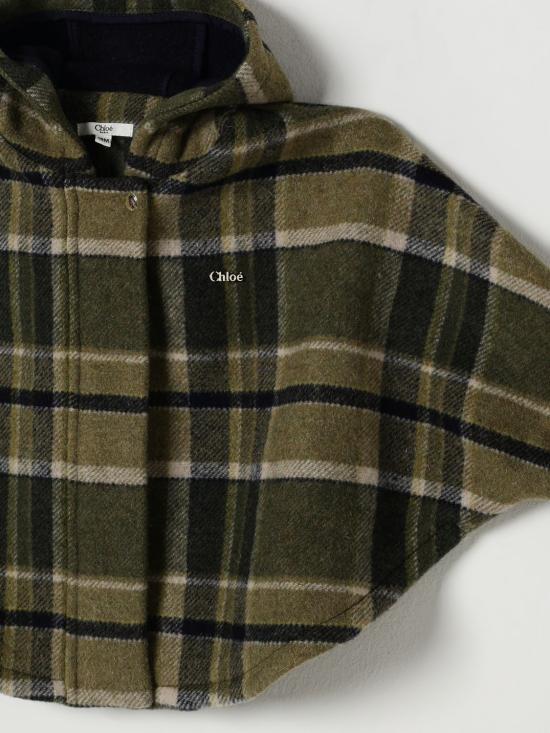 25FW [키즈] 끌로에 코트 C20725 Z67 Green - CHLOE