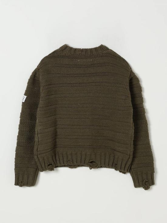 25FW [키즈] MM6 메종마르지엘라 풀오버 M60880MM06P M6514 Green - MM6 MAISON MARGIELA