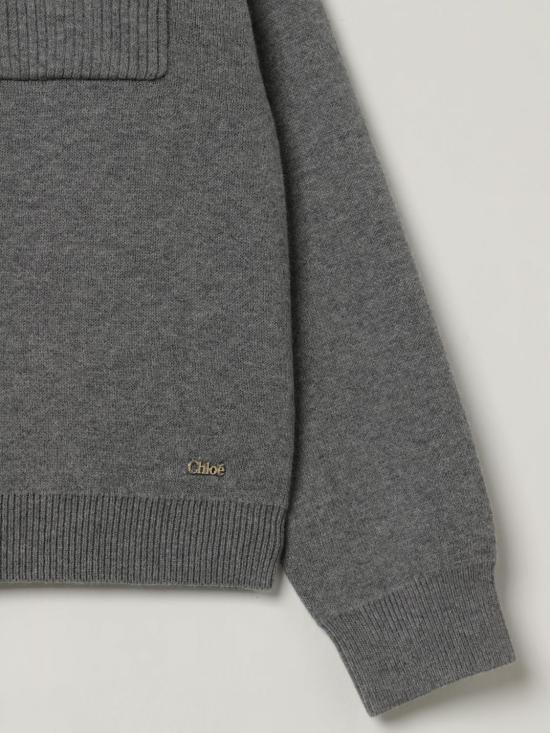 25FW [키즈] 끌로에 풀오버 C20636 A46 Grey - CHLOE