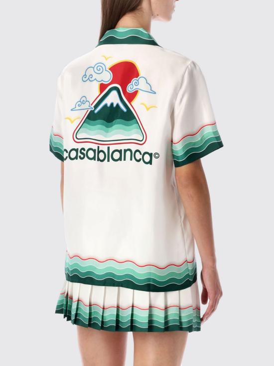 25FW 카사블랑카 셔츠 WPF25SH2000 5 White - CASABLANCA