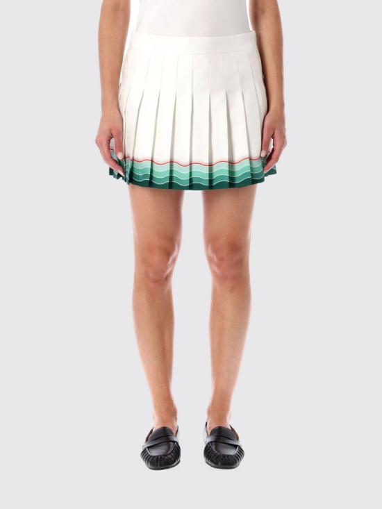 25FW 카사블랑카 숏 스커트 WPF25SK0320 2 White