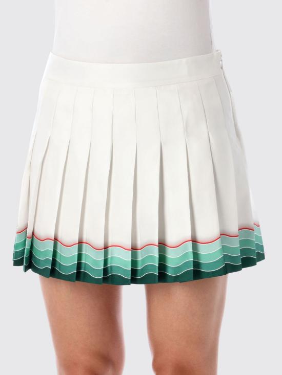 25FW 카사블랑카 숏 스커트 WPF25SK0320 2 White - CASABLANCA