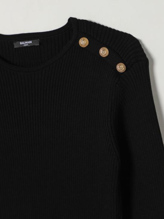 25FW [키즈] 발망 원피스 BX1D30Z3297 930OR Black - BALMAIN