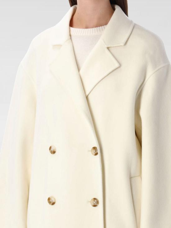 25FW 루루 스튜디오 코트 BORNEO IVORY White - LOULOU STUDIO