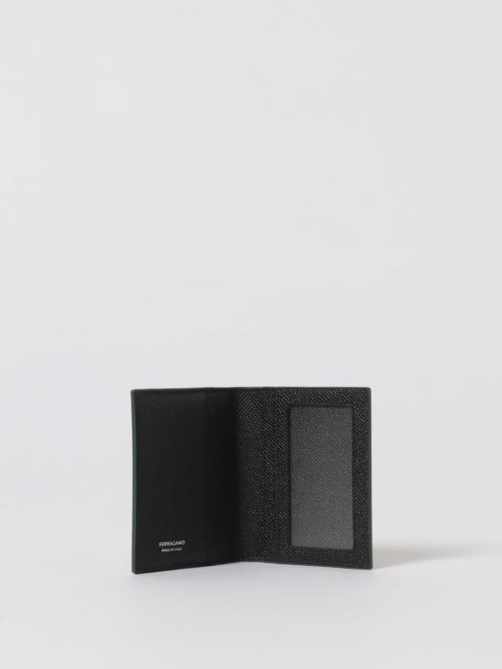 25FW 살바토레 페라가모 간치니 반지갑 661687 784790 002 Forest Green - SALVATORE FERRAGAMO