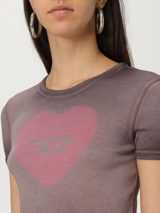 25FW 디젤 반팔 티셔츠 A128360SQAD 7FG Dark - DIESEL