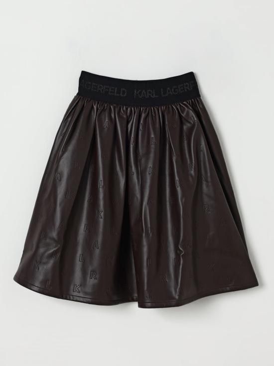25FW [키즈] 칼라거펠트 스커트 Z30593 321 Brown - KARL LAGERFELD