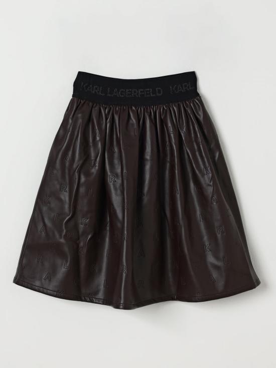 25FW [키즈] 칼라거펠트 스커트 Z30593 321 Brown