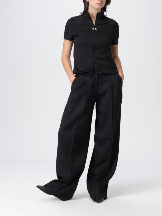 25FW 쿠레쥬 반팔 티셔츠 325JTO446JS0250 9999 Black - COURREGES