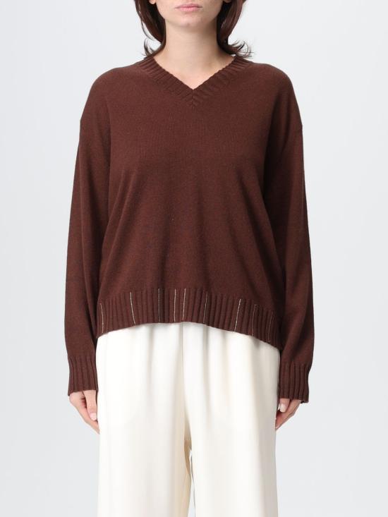 25FW 파비아나 필리피 플래티넘 스웨터 MAD215F015L517 1269 Brown