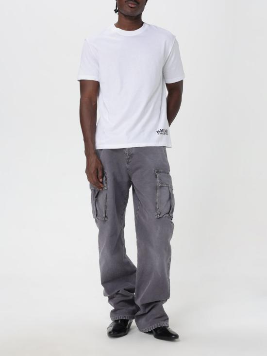 25FW 발망 반팔 티셔츠 FH1EG000BD04 GAB White - BALMAIN