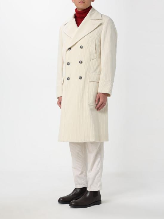 25FW 브루넬로 쿠치넬리 코트 MV4239139K C369 White - BRUNELLO CUCINELLI