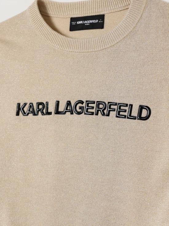 25FW [키즈] 칼라거펠트 풀오버 Z30937 576 Yellow - KARL LAGERFELD