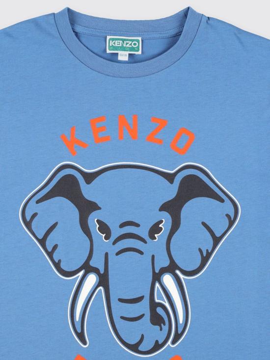 25FW [키즈] 겐조 티셔츠 K61493 780 Blue - KENZO