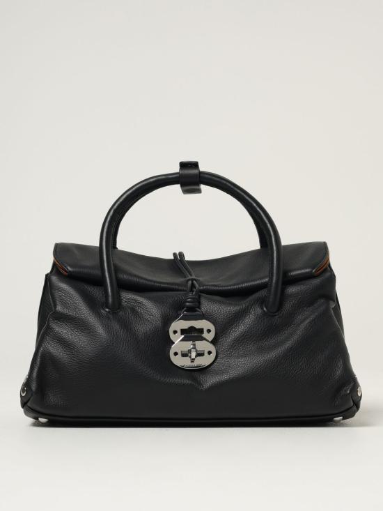 25FW 자넬라토 토트백 0687501910000SMALL Z0001 Black