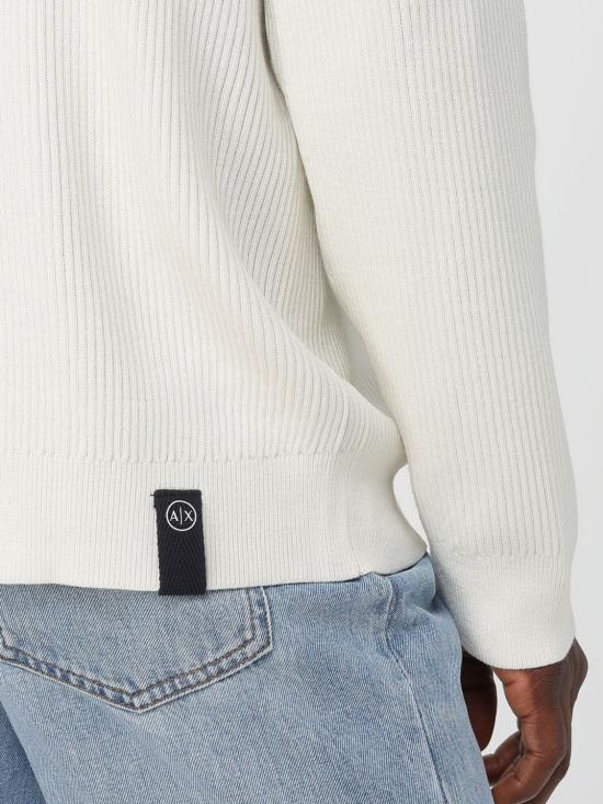 25FW 알마니 스웨터 XM000912AF10348 U0009 White - ARMANI