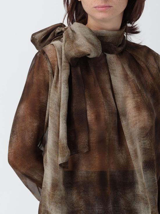 25FW 엘리자베타프랜치 블라우스 CA128 EL1 Green - ELISABETTA FRANCHI