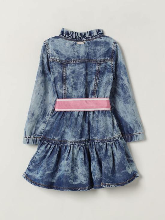 25FW [키즈] 모나리자 원피스 19F9016041 0055 Denim - MONNALISA