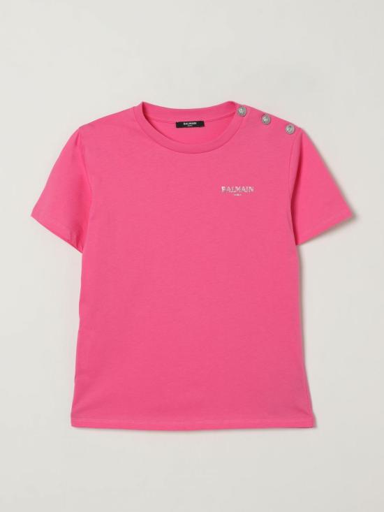 25FW [키즈] 발망 티셔츠 BX8R51Z3186 51PAG Pink