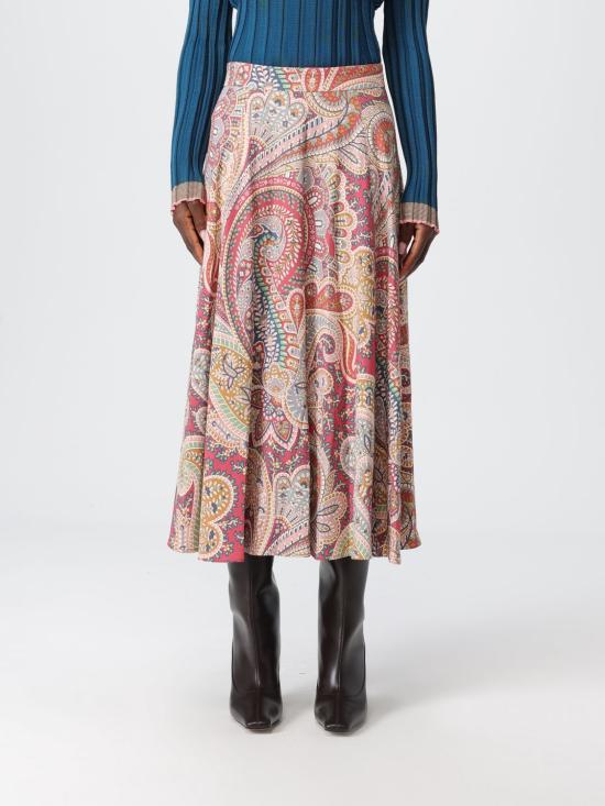 25FW 에트로 롱 스커트 WRFA013299SADF5 X0867 Multicolor