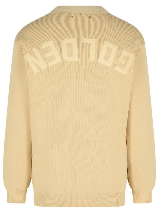 25FW 골든구스 코튼 니트 V넥 버튼 가디건 GMP00946 P001972 55550 Neutrals - GOLDEN GOOSE