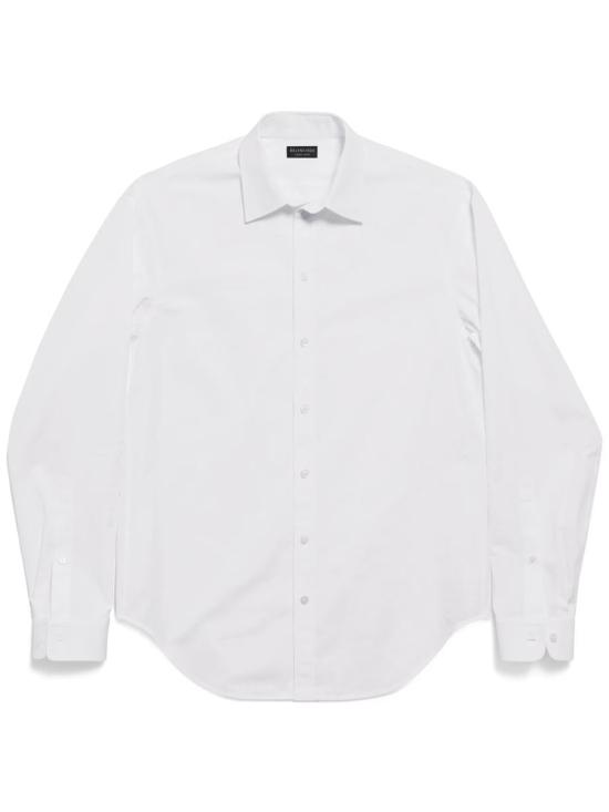 25FW 발렌시아가 긴팔 셔츠 850808TTM12 9000 WHITE