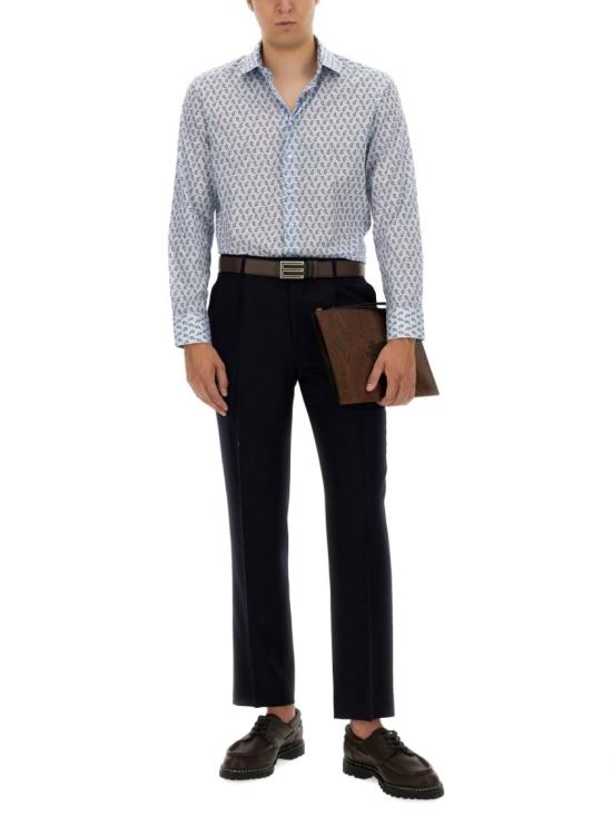  에트로 긴팔 셔츠 MRIB0001 99SA5A6X0880 Blue - ETRO