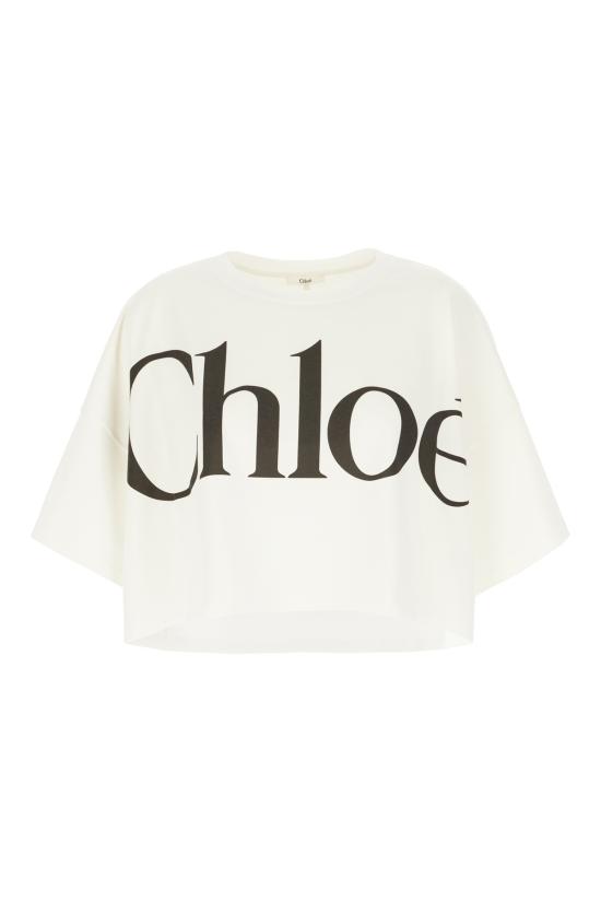 26SS 끌로에 반팔 티셔츠 CH24AJH09183 101 WHITE