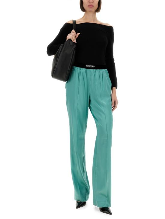  톰포드 로고 밴딩 파자마 팬츠 PAW397 FAX881FG336 Green - TOMFORD