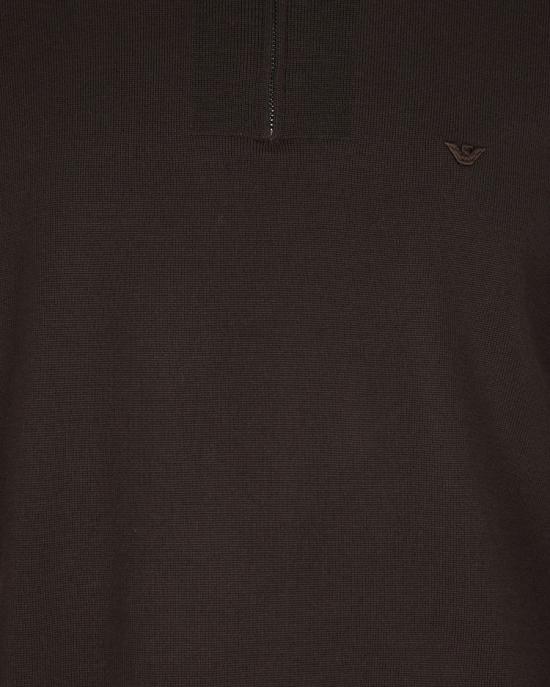 25FW 엠포리오 아르마니 집업 니트 9032227 Brown - EMPORIO ARMANI