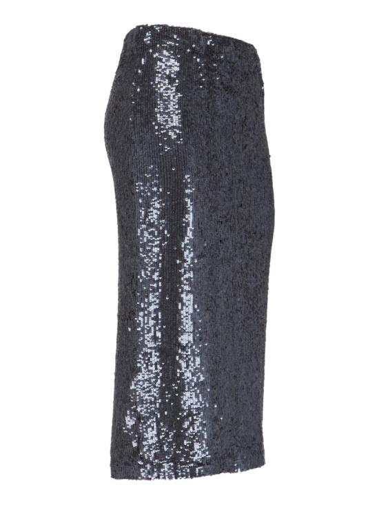 25FW 파로쉬 미디 스커트 D621538086 Black - PAROSH