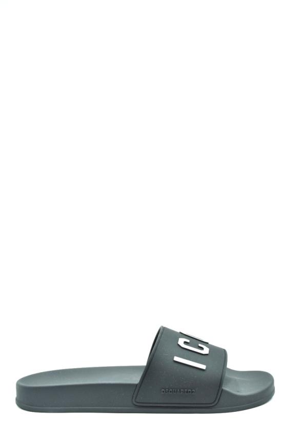  디스퀘어드2 뮬/슬리퍼 FFM0023 172035162124 Black