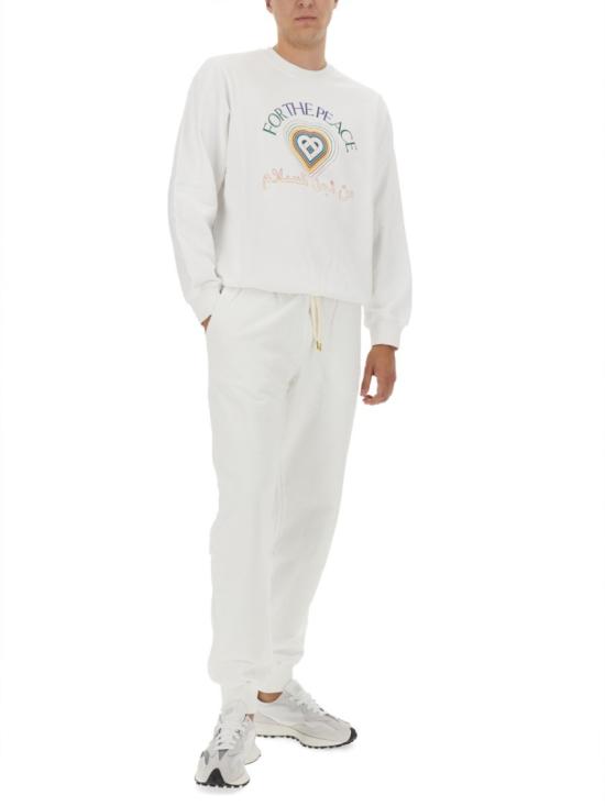  카사블랑카 긴팔 티셔츠 MF23 JTP 001 19WHITE White - CASABLANCA